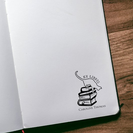 Tampons Encreurs Librairies Ex Personnalisées, Bibliothèque Cute Ca
