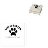 TAMPONS ENCREURS LIFE IS BETTER WITH A LABRADOR RETRIEVER (Tamponné)