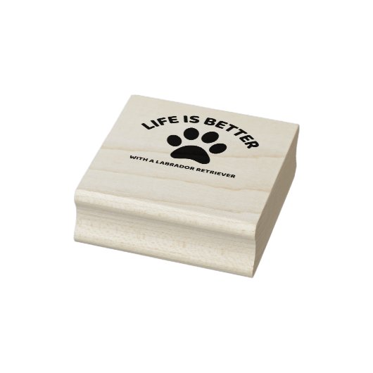 TAMPONS ENCREURS LIFE IS BETTER WITH A LABRADOR RETRIEVER (Tampon)
