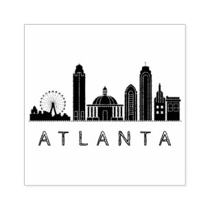 Tampons Encreurs Ligne aérienne stylisée moderne Atlanta Georgia