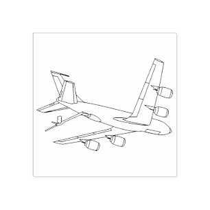 Tampons Encreurs Ligne KC-135 Boom Dessin En Bas Vue Trois Trimestr