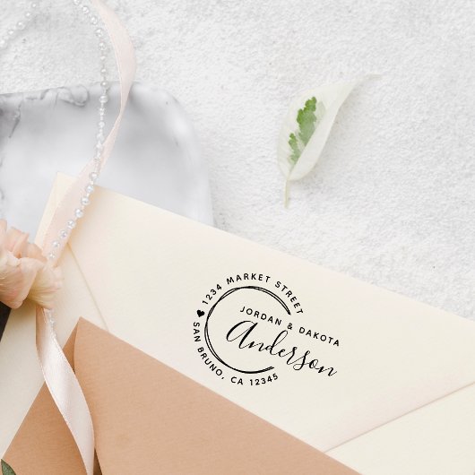 Tampons Encreurs Lignes de coeur et tracées à la main Nouvelles mau