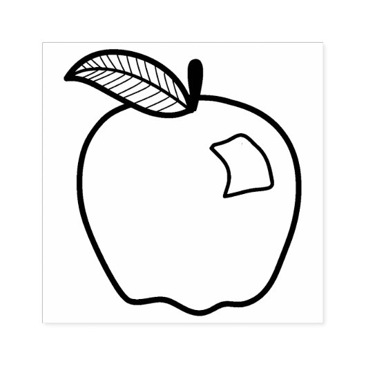 Tampons Encreurs Line Art Apple pour l'artisanat et les enseignants (Impression)