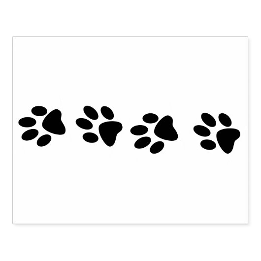 Tampons Encreurs Line of solid Cat Paw prints  (Impression)