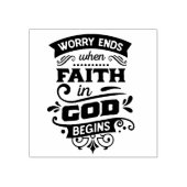 Tampons Encreurs L'inquiétude finit quand la foi en Dieu commence (Impression)