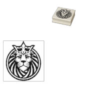 Tampons Encreurs Lion Avec Couronne - Style Or 4 (Tamponné)