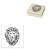 Tampons Encreurs Lion tribal noir et blanc (Tamponné)