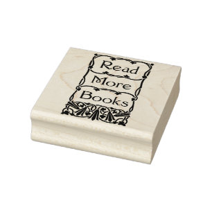 Tampons Encreurs Lire plus Books Rubber Stamp