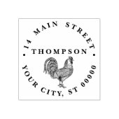 Tampons Encreurs Lithographie de dessin de coq #1 (Impression)