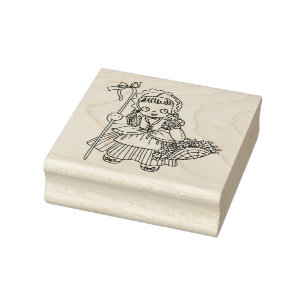 Tampons Encreurs Little Bo peepe Doll Girl mother goose art