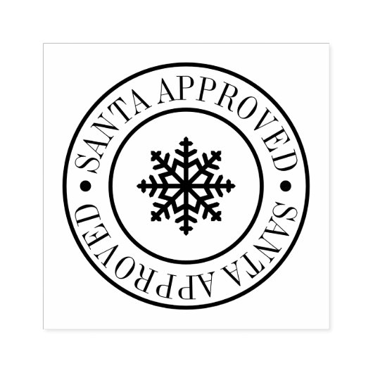 Tampons Encreurs Livraison de cadeaux approuvée de Noël Père Noël (Impression)