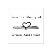 Tampons Encreurs Livre À Main Minimal De La Bibliothèque De (Impression)