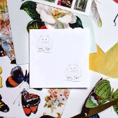 Tampons Encreurs Livre blanc Chat violet drôle