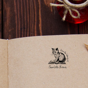 Tampons Encreurs Livre de bibliothèque Vintage manuscrit
