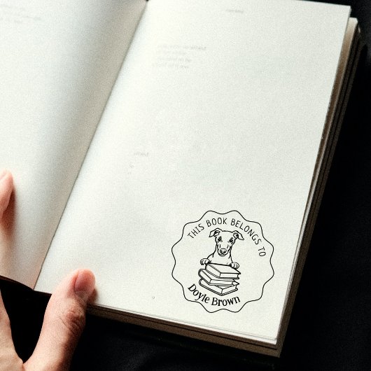 Tampons Encreurs Livre de Chien mignon Whippet