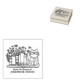 Tampons Encreurs Livre Fleur personnalisée (Tamponné)