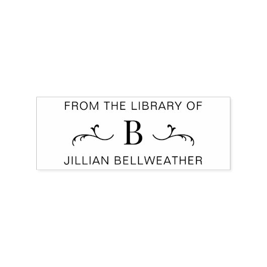 Tampons Encreurs Livre initial simple Monogramme (Impression)