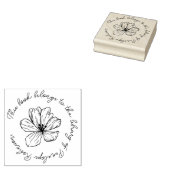 Tampons Encreurs Livre manuel personnalisé simple Boho Flower (Tamponné)