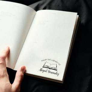 Tampons Encreurs Livre simple de la bibliothèque de