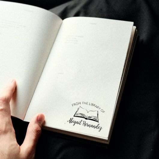 Tampons Encreurs Livre simple de la bibliothèque de