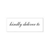 Tampons Encreurs Livrer au timbre caoutchouc calligraphie (Tamponné)