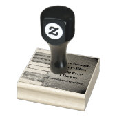 Tampons Encreurs Livres empilés Design Timbre en bois (Tampon)