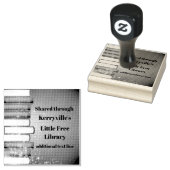 Tampons Encreurs Livres empilés Design Timbre en bois (Tamponné)