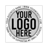 Tampons Encreurs Logo blanc moderne minimaliste sur mesure (Impression)