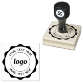 Tampons Encreurs Logo Cercle Avec Timbre En Caoutchouc D'Entreprise (Tamponné)