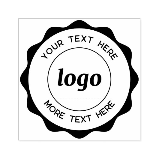 Tampons Encreurs Logo Cercle Avec Timbre En Caoutchouc D'Entreprise (Impression)