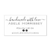 Tampons Encreurs Logo Craft Artisanal Fait Avec Amour Réseaux Socia (Impression)