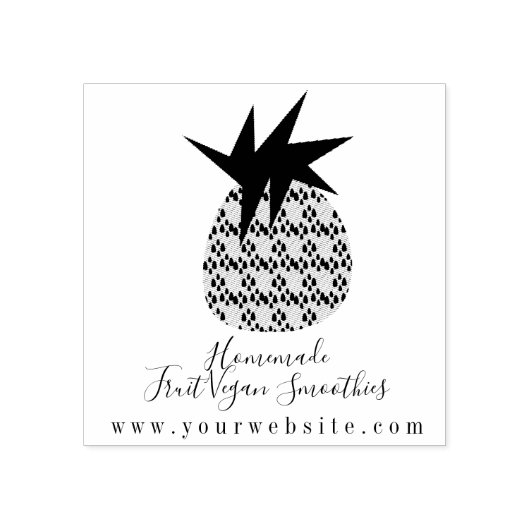 Tampons Encreurs Logo d'ananas Fruit Fruit Business (Impression)
