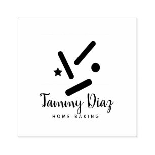 Tampons Encreurs Logo de la boulangerie Baker Sprinkles Confetti
