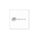 Tampons Encreurs Logo de la petite entreprise du Rose Scribble (Impression)