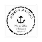 Tampons Encreurs Logo de l'Ancre en caoutchouc Joyeux et Marié (Impression)
