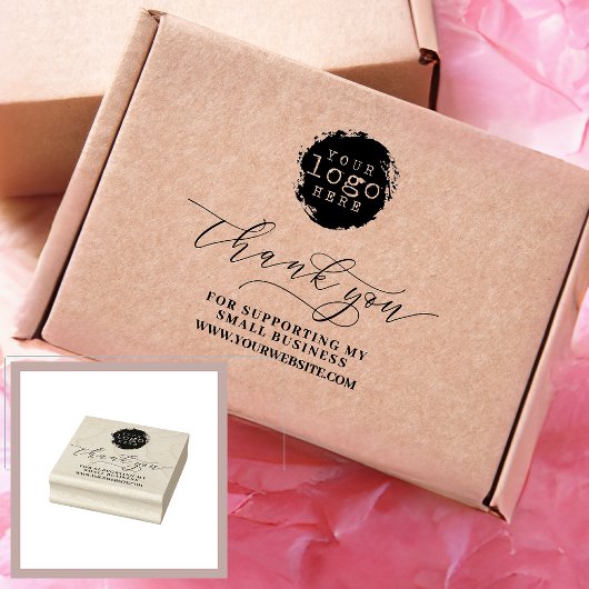 Tampons Encreurs Logo de marque de Merci simple
