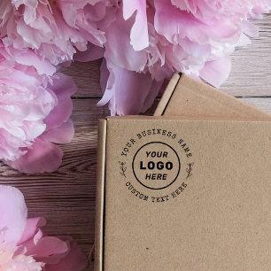 Tampons Encreurs Logo de nom commercial et de texte personnalisé du