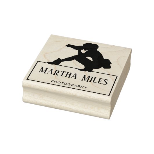 Tampons Encreurs Logo de photo professionnelle avec nom (Tampon)