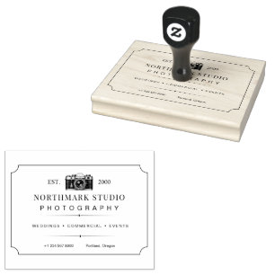Tampons Encreurs Logo de photographie vintage pour photographe pers