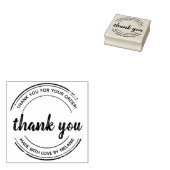Tampons Encreurs Logo de texte personnalisé Merci (Tamponné)