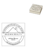 Tampons Encreurs Logo de toit de maison d'architecture pour l'immob (Tamponné)