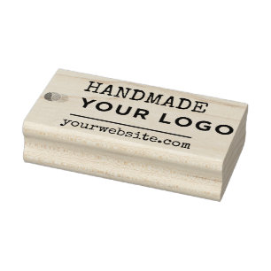 Tampons Encreurs Logo d'entreprise de site web horizontal fait main