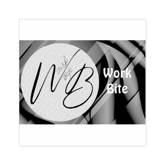 Tampons Encreurs Logo d'entreprise Gradient Wave - Timbre en caoutc (Impression)