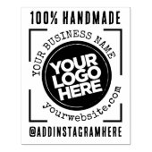 Tampons Encreurs Logo d'entreprise, nom, site Web, social, artisana (Impression)