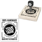 Tampons Encreurs Logo d'entreprise, nom, site Web, social, artisana (Tamponné)