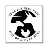 Tampons Encreurs Logo d'entreprise personnalisé grand (Impression)