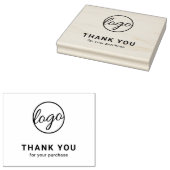 Tampons Encreurs Logo d'entreprise personnalisé simple Merci (Tamponné)