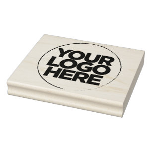 Tampons Encreurs Logo d'entreprise simple en bois grand