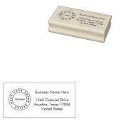 Tampons Encreurs Logo d'entreprise simple | Name | Adresse (Tamponné)