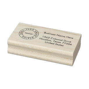Tampons Encreurs Logo d'entreprise simple Name Adresse